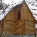 Naturbelassene Fassade aus estnischer Kiefer